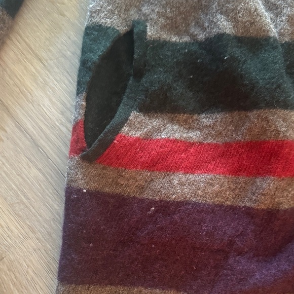 Toad&Co Brown Hooded Cardigan with Stripes - Picture 3 of 7